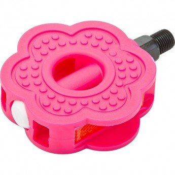 Педали FP-632 Feimin, ось 1/2" со светоотражателями, пластиковые розовые Педали FP-632 Feimin, ось 1/2" со светоотражателями, пластиковые розовые