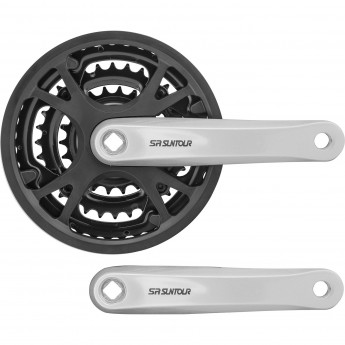 Шатуны CW-XCC-T202GNIBG 22/32/42T 170мм "под ромб", чёрно-серебристые Шатуны CW-XCC-T202GNIBG 22/32/42T 170мм "под ромб", чёрно-серебристые