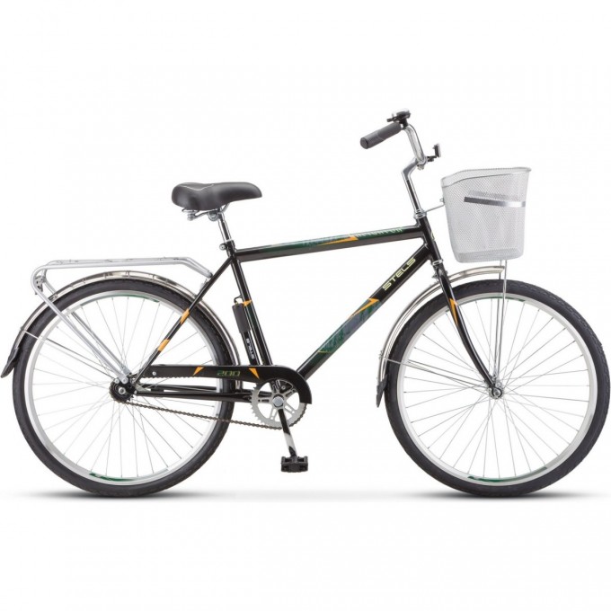 Велосипед STELS Navigator 26" 200 C Z010 черный (с корзиной) (LU101679) с рамой 19" JU000440562023JU0000870 Велосипед STELS Navigator 26" 200 C Z010 черный (с корзиной) (LU101679) с рамой 19" JU000440562023JU0000870
