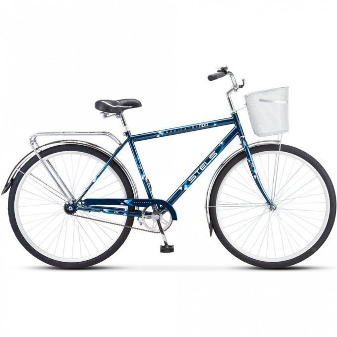 Велосипед STELS Navigator 28" 300 С Z010 (с корзиной) (LU101059) темно-синий, 2023 JU000408922022JU0005322 Велосипед STELS Navigator 28" 300 С Z010 (с корзиной) (LU101059) темно-синий, 2023 JU000408922022JU0005322