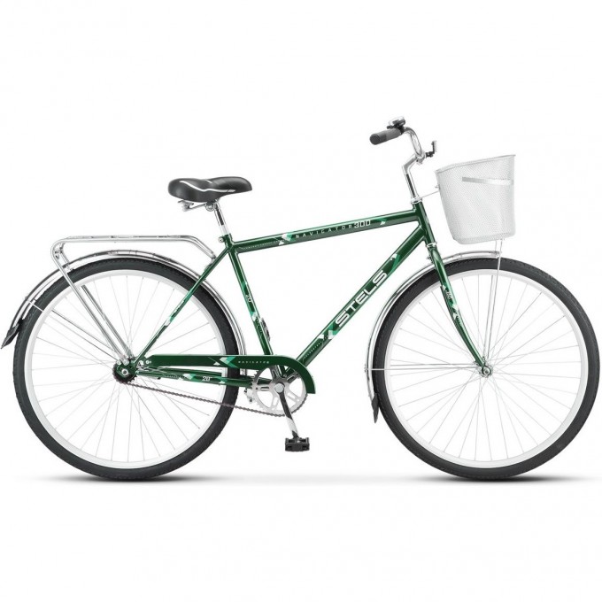 Велосипед STELS Navigator 28" 300 С Z010 (с корзиной) (LU101059) темно-зеленый, 2023 JU000408932022JU0005386 Велосипед STELS Navigator 28" 300 С Z010 (с корзиной) (LU101059) темно-зеленый, 2023 JU000408932022JU0005386