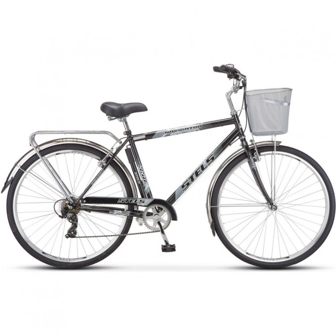 Велосипед STELS Navigator 28" 350 V Z010 (с корзиной) (LU101711) черный, 2023 JU000410672022JU0002011 Велосипед STELS Navigator 28" 350 V Z010 (с корзиной) (LU101711) черный, 2023 JU000410672022JU0002011