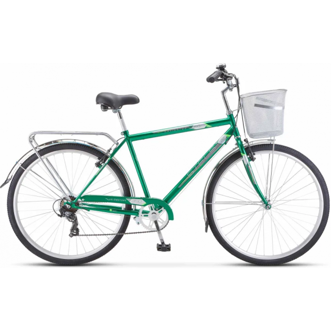 Велосипед STELS Navigator 28" 350 V Z010 (с корзиной) (LU101711) зеленый JU000410682022JU0002766 Велосипед STELS Navigator 28" 350 V Z010 (с корзиной) (LU101711) зеленый JU000410682022JU0002766