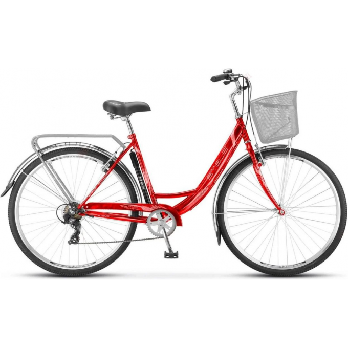Велосипед STELS Navigator 28" 395 V Z010 красный (с корзиной) (LU089103), рама 20" JU000409672022JU0003888 Велосипед STELS Navigator 28" 395 V Z010 красный (с корзиной) (LU089103), рама 20" JU000409672022JU0003888