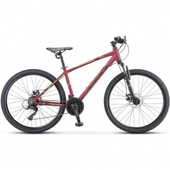 Велосипед STELS Navigator 590 MD K010 Бордовый/Салатовый (LU094325), рама 16"