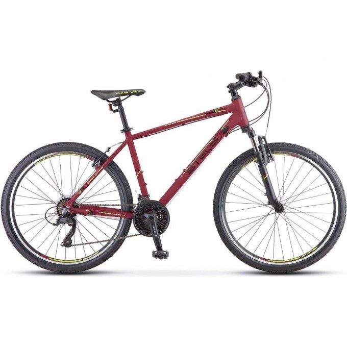Велосипед STELS Navigator 590 V K010 бордовый/салатовый (LU094324), рама 18", 2023 KUBC0066202021KU0001679 Велосипед STELS Navigator 590 V K010 бордовый/салатовый (LU094324), рама 18", 2023 KUBC0066202021KU0001679